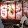 4pcs Elk Christmas Hanging Flag Large Size Xmas Cloth Wall Couplet Merry Christmas Banner  Garden