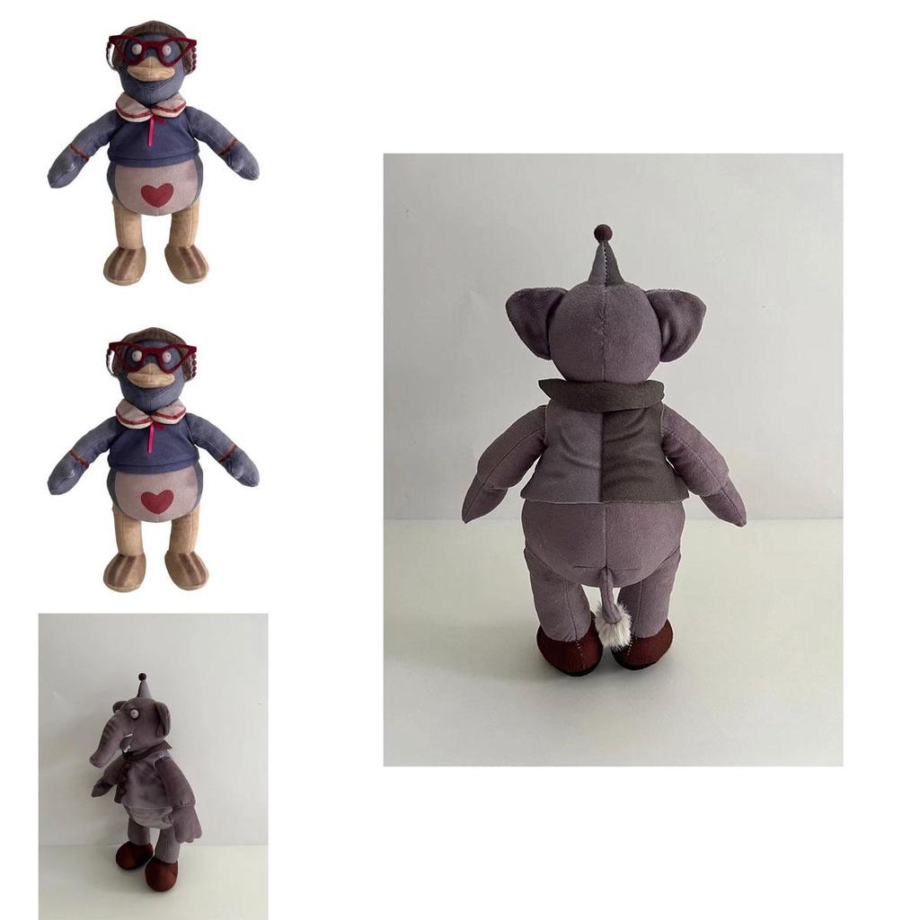 New Fnaf Dlc Mascot Plush Toy Set Elephant And Duck Game Figures