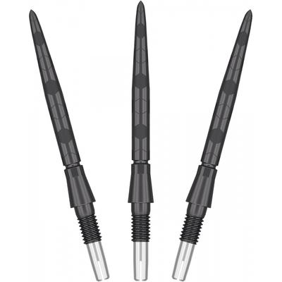 Cible Fléchettes Swiss Storm Onyx Pointes de Fléchette Pack de 3 26mm 30mm 35mm Noir Or Sil