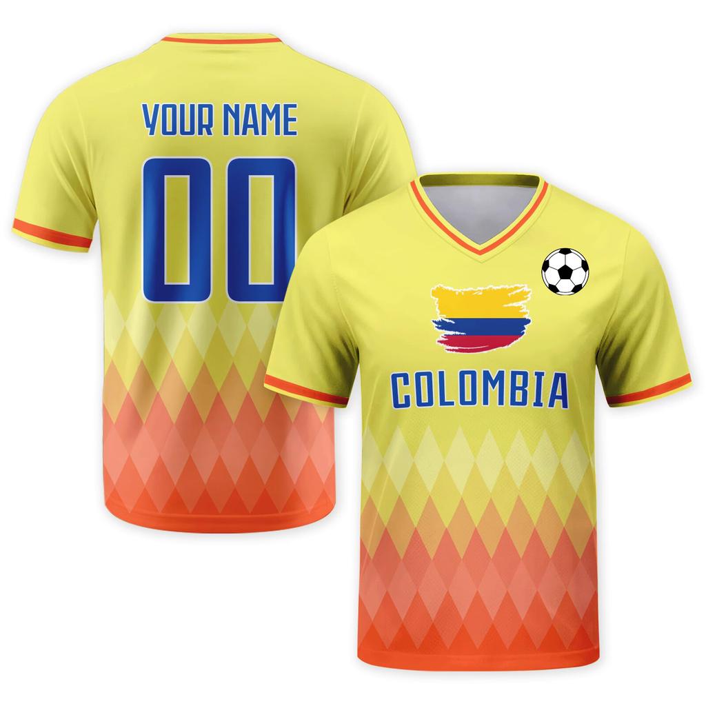 Customizable DIY Soccer Jersey Shirt with V Neck Short Sleeves Breathable Material Czech Print for Sports Teams