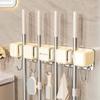 Plastic Broom Storage Rack Self-Adhesive Mop Broom Organizer Mop Broom Holder  for Home