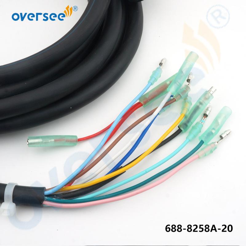 688-8258A 703 Remote Control Box Main Harness 10Pin Replace Cable 688-8258A-20 Cable For Yamaha Outboard Engine Control Box 5M