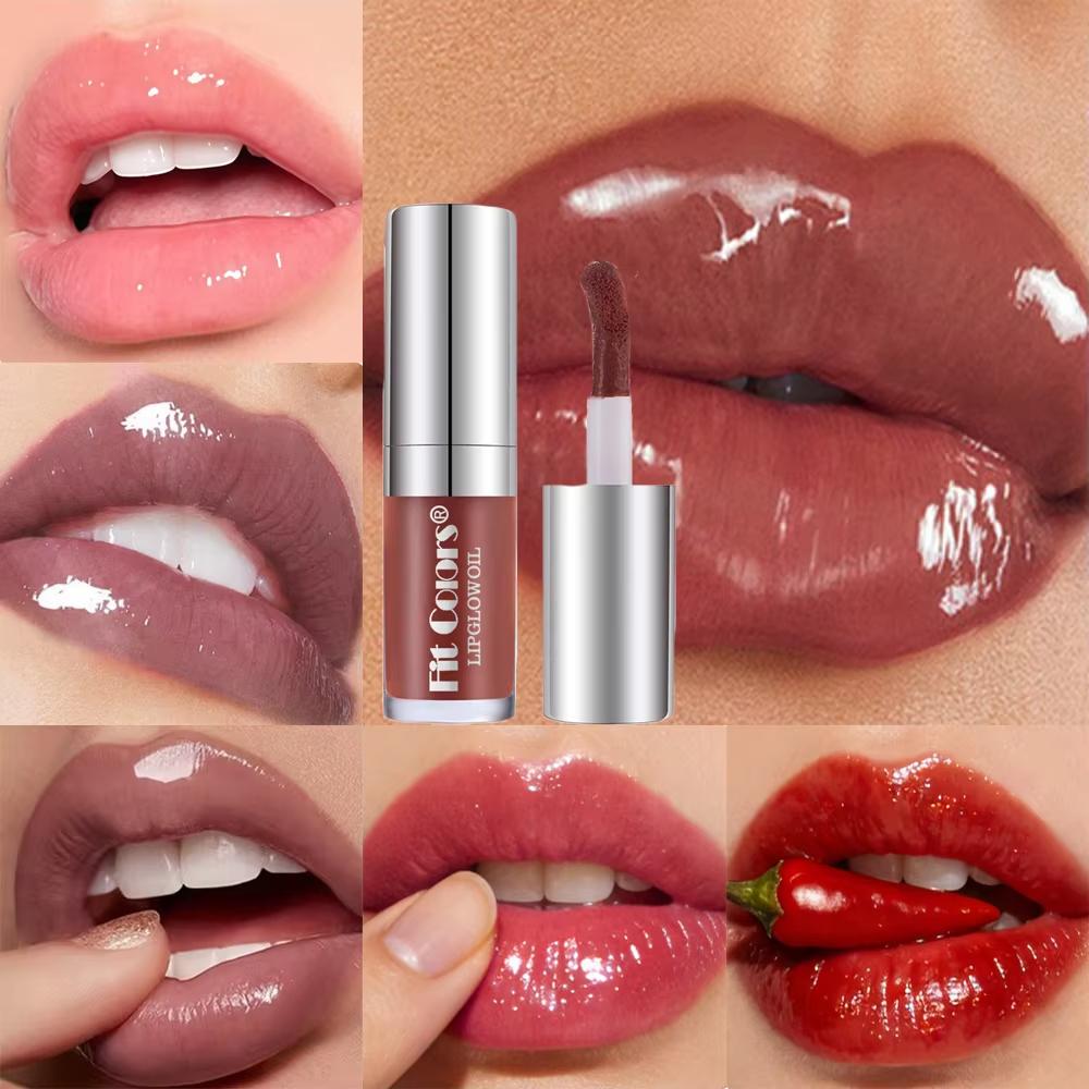 Moisturizing Mirror Effect Lip Glaze, Available In 6 Colors, Refreshing Non-Greasy Formula, Glossy Shine and Long-Lasting Wear Liquid Lipstick Makeup