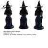 Three Witches Statue 3 Pcs Witch Figurine, 3D Printed Hear See Speak No Evil Desktop Ornament Statue, Gothic Tabletop for Halloween Bookshelf