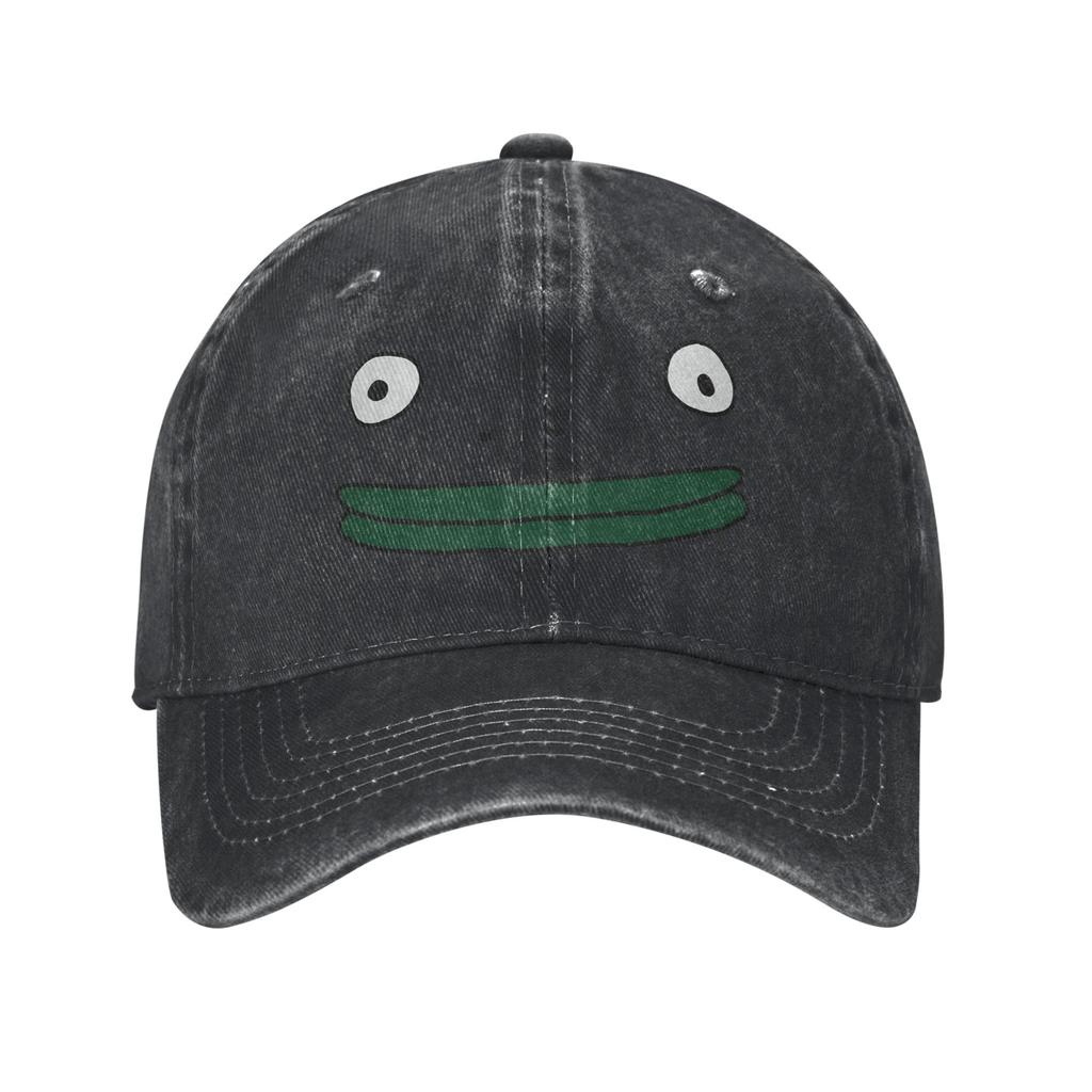 Smiling Friends Mr. Frog Sun Baseball Cap Casual Unisex Men Washed Trucker Hat Sun-Proof Print Running Hippie Snapback Cap