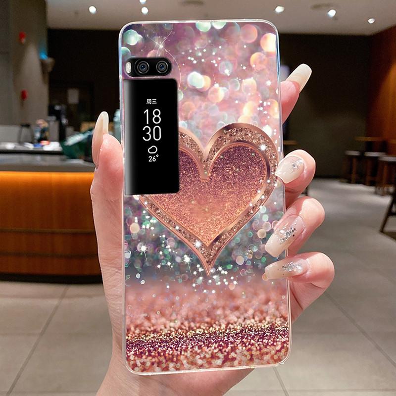 Phone Case For Meizu Pro 7 Case For Meizu Pro 7 Plus Capa Coque Flower Butterfly Thin Covers Transparent Soft Silicone TPU Cover