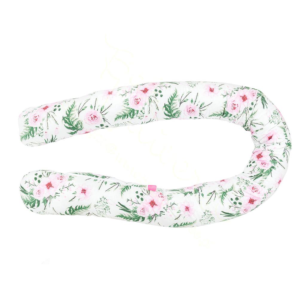 Crib Bumper Minky Roller Pillow 200cm - In Garden