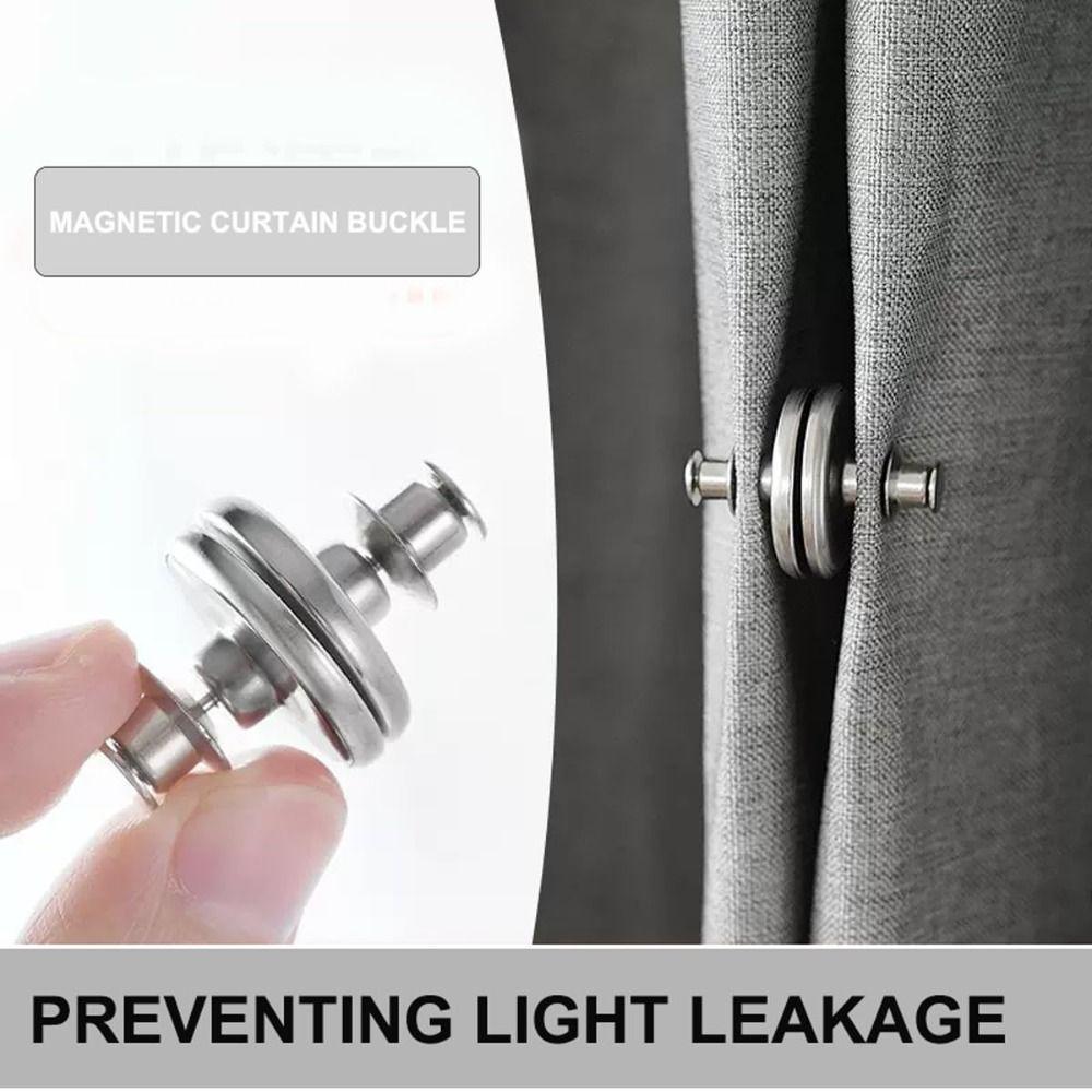 Lightproof Design Magnetic Curtain Buckle Metal Material Detachable Curtain Magnets  Window Curtain