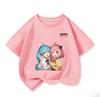 All Match Kids Short Sleeve T Shirt Pastel Anime Style Hatsune Miku Character Print Casual Wear 3 14 Years