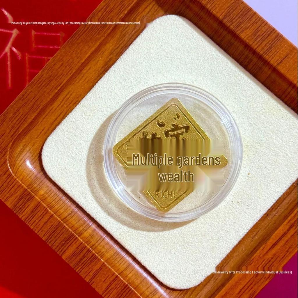 Pure Gold 999 Horse Year Phone Sticker for Wealth and Health - Popular Douyin Live Seller