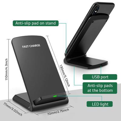 30W Bezdrátová nabíječka Rychlé nabíjení 3.0 Rychlé nabíjení pro iPhone 14 10 X XR Samsung S10 S7 S8 S9 Stojan se 2 cívkami 5V/2A & 9V/1.67A