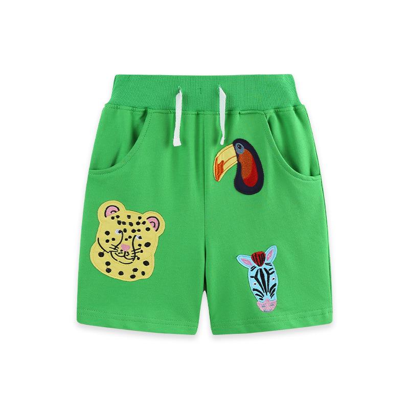 Summer New Arrivals Boys  Shorts Fashion Animal Patchwork Children s Casual Trousers 2Y(90cm)