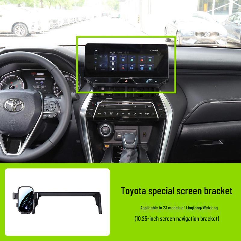 Toyota Auto-Bildschirm Handyhalter - Horizontale Stumme Spiegel-Navigationshalterung