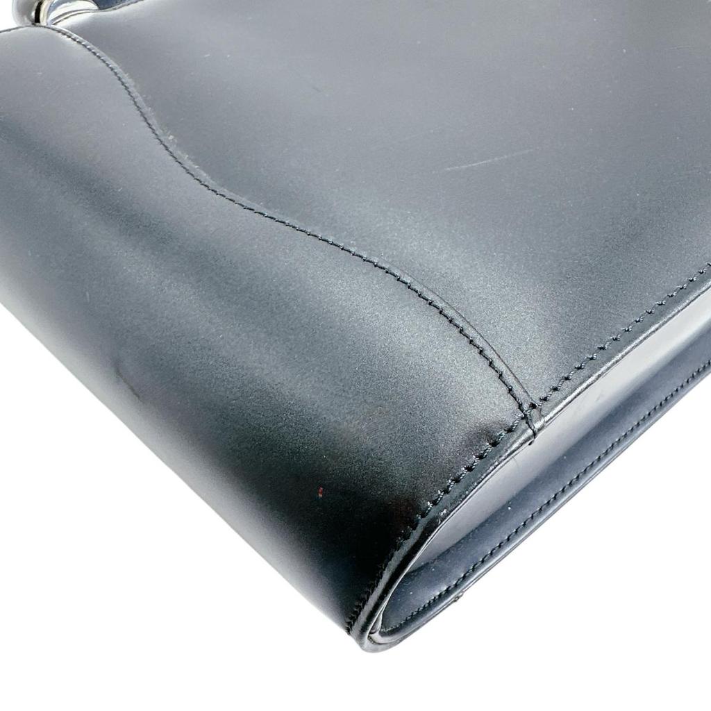 YUKIKO HANAI Plain Going Out Handbag Black Women Used