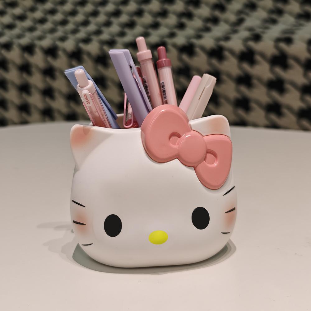 Pen Holder Official Authorized Makeup Brush Storage Bucket Cute Anime Desktop Organizer School Workspace Present