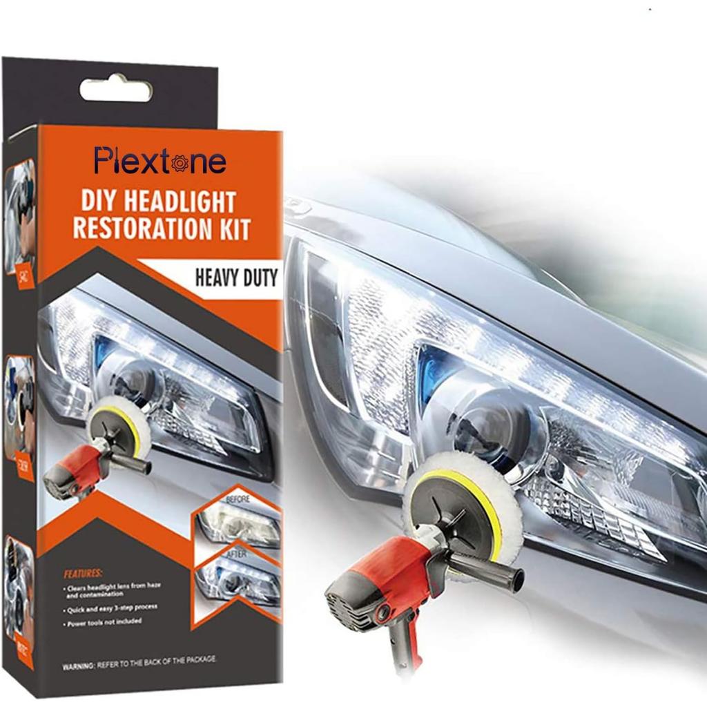 Professional Headlight Restoration Kit DIY Headlight Brightener Car Care Repair Kit Head Lens Clean Polish Machine
