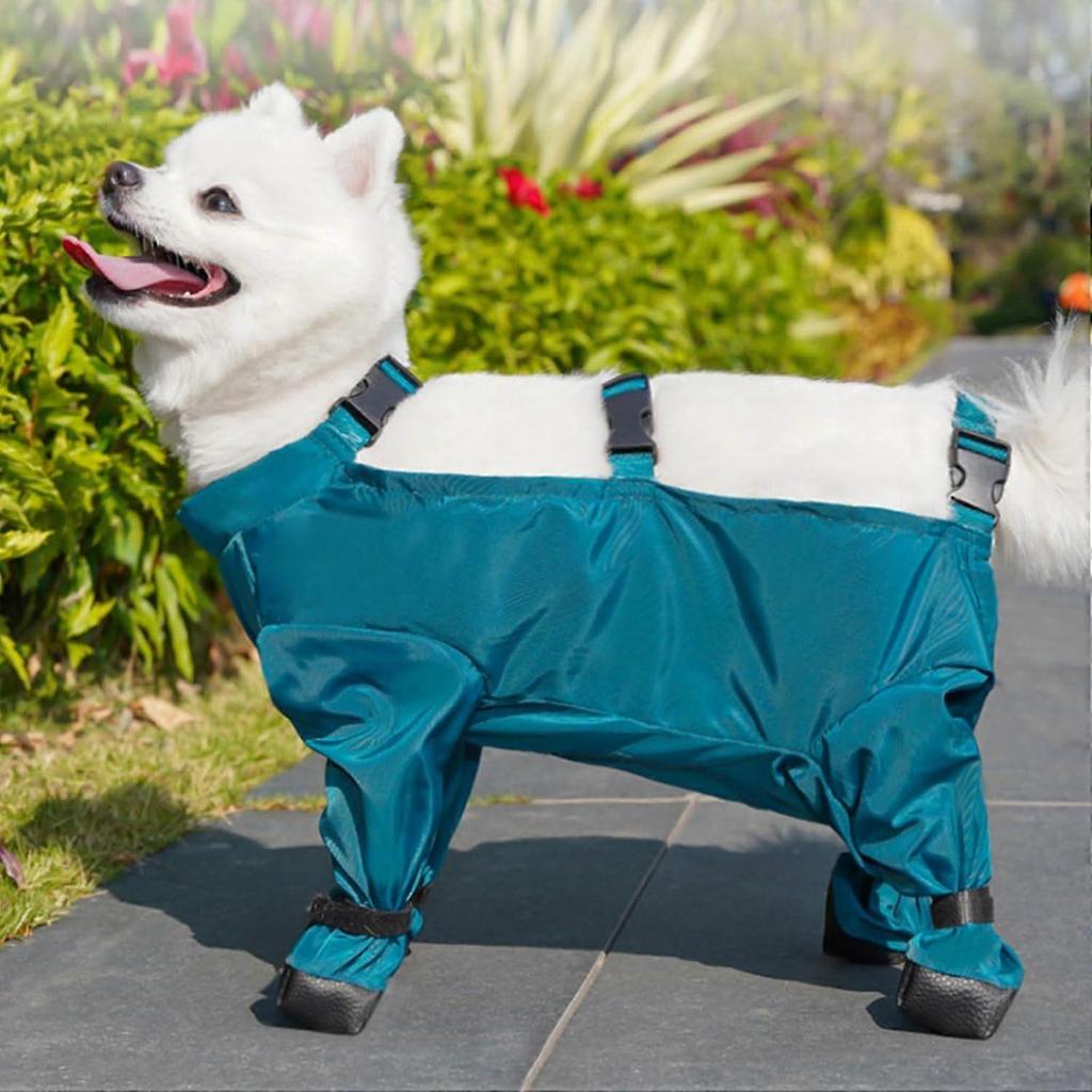 Dog Leggings Shoes Suspender Booties Adjustable Pet Rain Suspender Booties Rainwear Walks and Outings