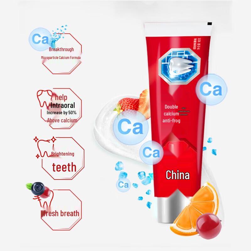 Zhonghua Double Calcium Anti-Cavity Toothpaste Fruit Flavor 9-Pack