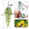 High-End Realistic Eucalyptus Camellia Money Leaf Vine – 69 Heads Green Plant Wall Hanging Decoration