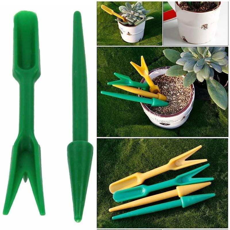2pcs Transplanting Device Planters Dig Tool for Seedling Garden Nursery Household Multifunctional Manual Seedling Transplanter