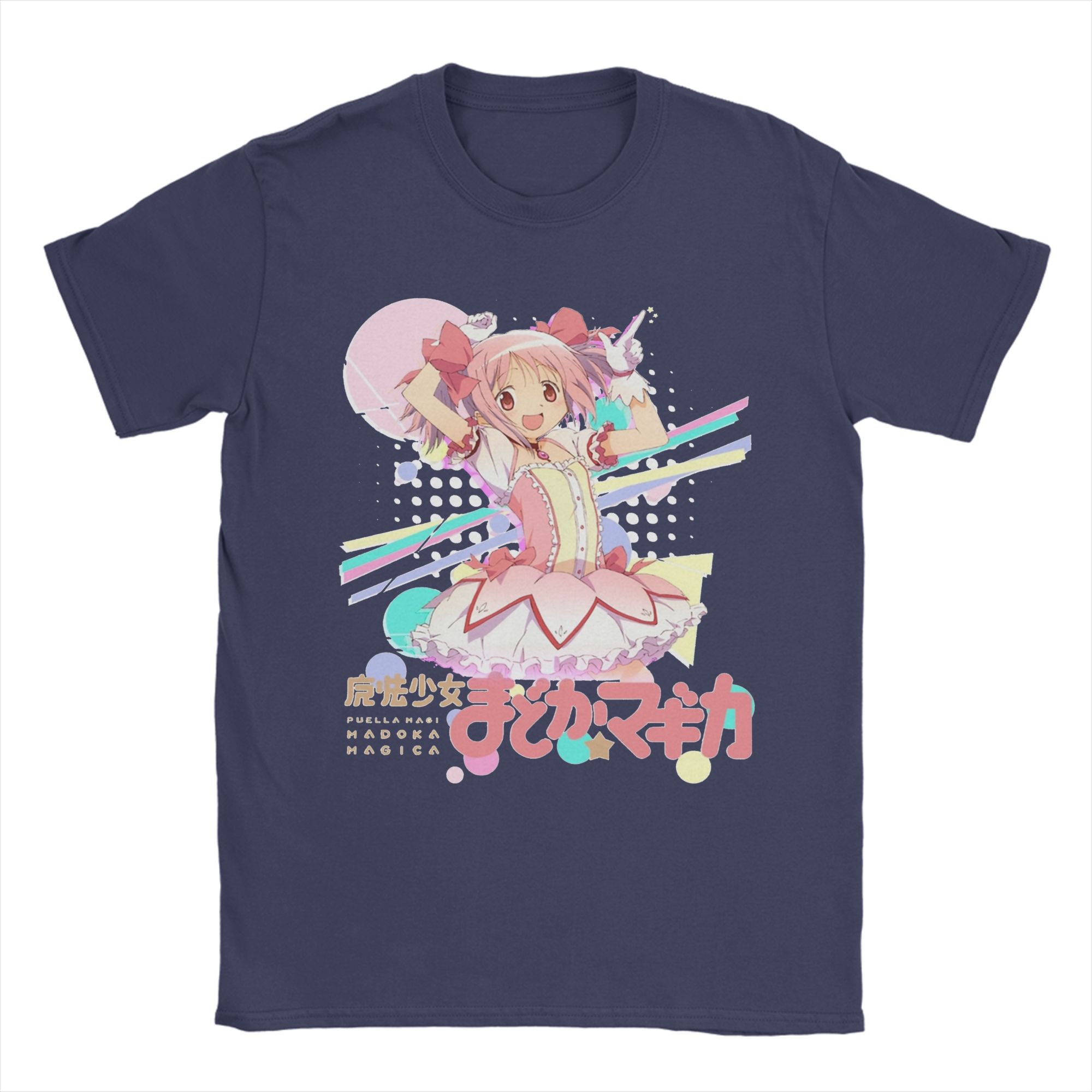 

Mahou Shoujo Madoka TShirts Unisex Puella Magi Madoka Magica Anime Pure Cotton Tee Shirt Crewneck Short Sleeve T Shirts Clothes 2XL