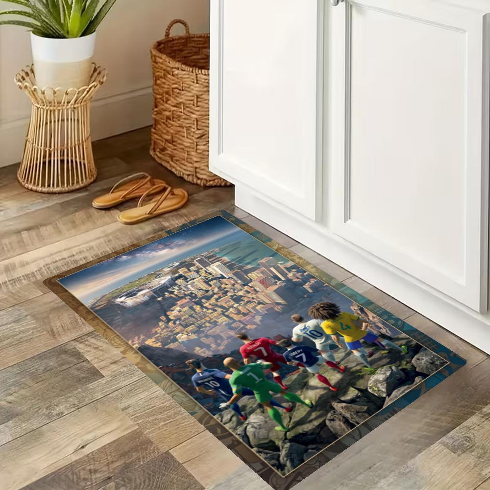 Messi Kitchen Mats Durable Bathroom Pads Comfortable Rugs Carpets For Kitchen Home Office Sink Laundry Room Bathroom Decor