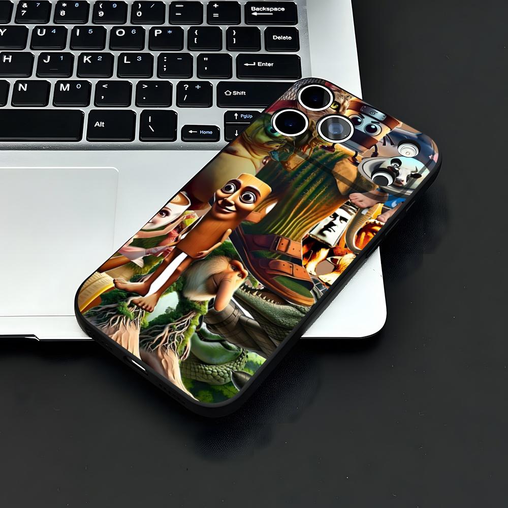 Animals Italian Brainrot Phone Case For IPhone 17 Air 16 E Pro Max 15 14 13 Mini 12 Pro 11 Max Plus Black Soft Shell