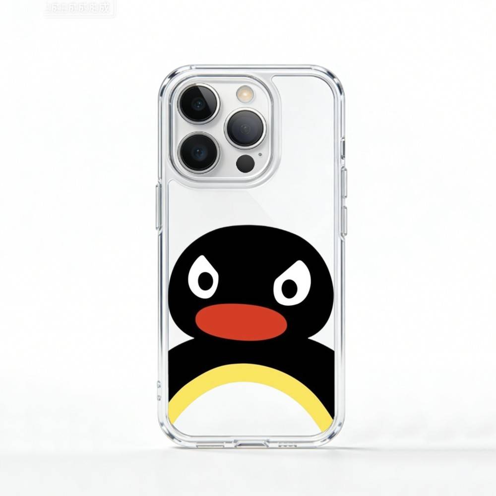 C-Cute Kawaii P-Penguin   Phone Case For iPhone 17 16 15 14 13 12 11 Mini Pro Max Plus Transparent Cover
