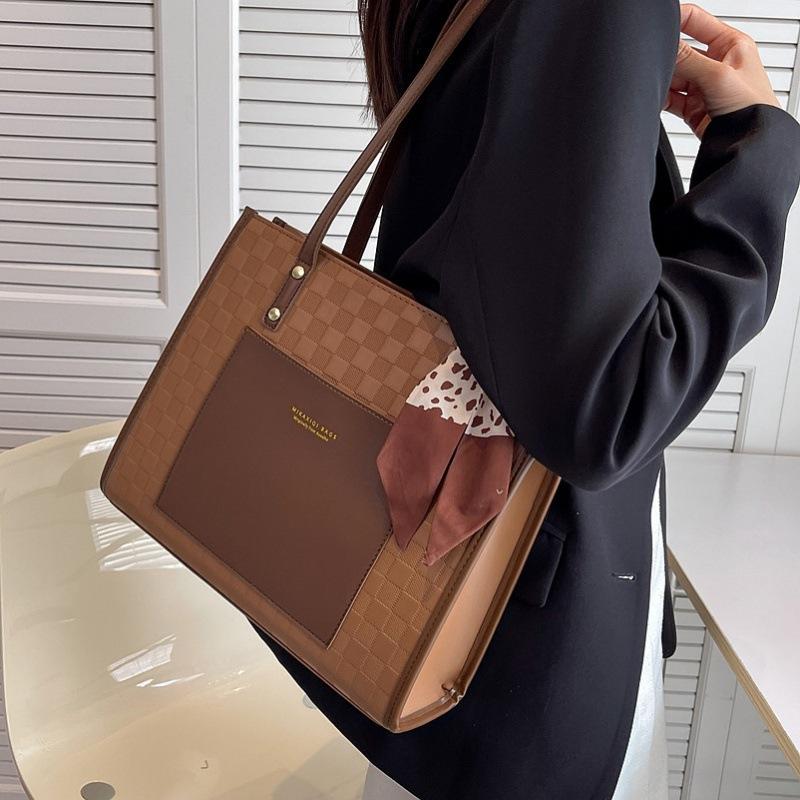 Women's Bag, New Tote Bag, Internet Celebrity Explosive Big Bag, Women's Large-capacity Commuter Bag, Textured Shoulder Bag