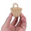 1:12 Dollhouse Mini Rattan Hand-Woven Vegetable Food Storage Basket Doll Decor