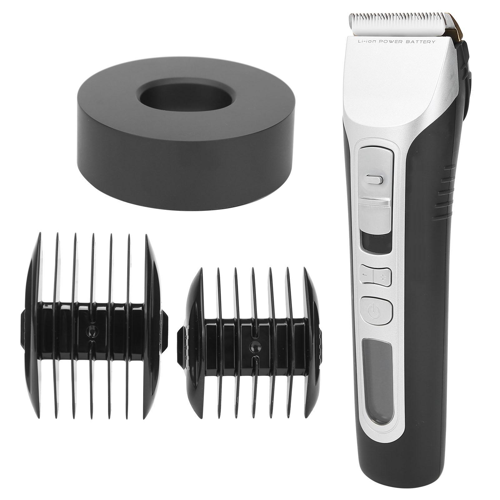 

Мужская электрическая машинка для стрижки волос, резак с ЖК-дисплеем, расчески, триммер для волос US PLUG