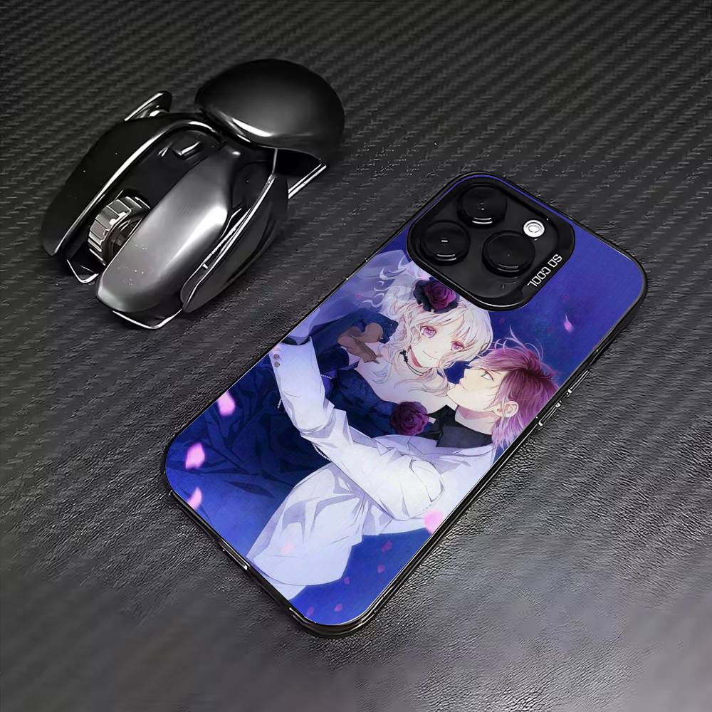 D-Diabolik-ks Anime L-Lovers  Phone Case For iPhone17,16,15,14,13,12,11 Plus,Pro Max Colored Silver Plated Inside Cover