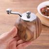 Adjustable Hand-Cranked Wooden Pepper Grinder for Freshly Ground Black and Sichuan Peppercorns