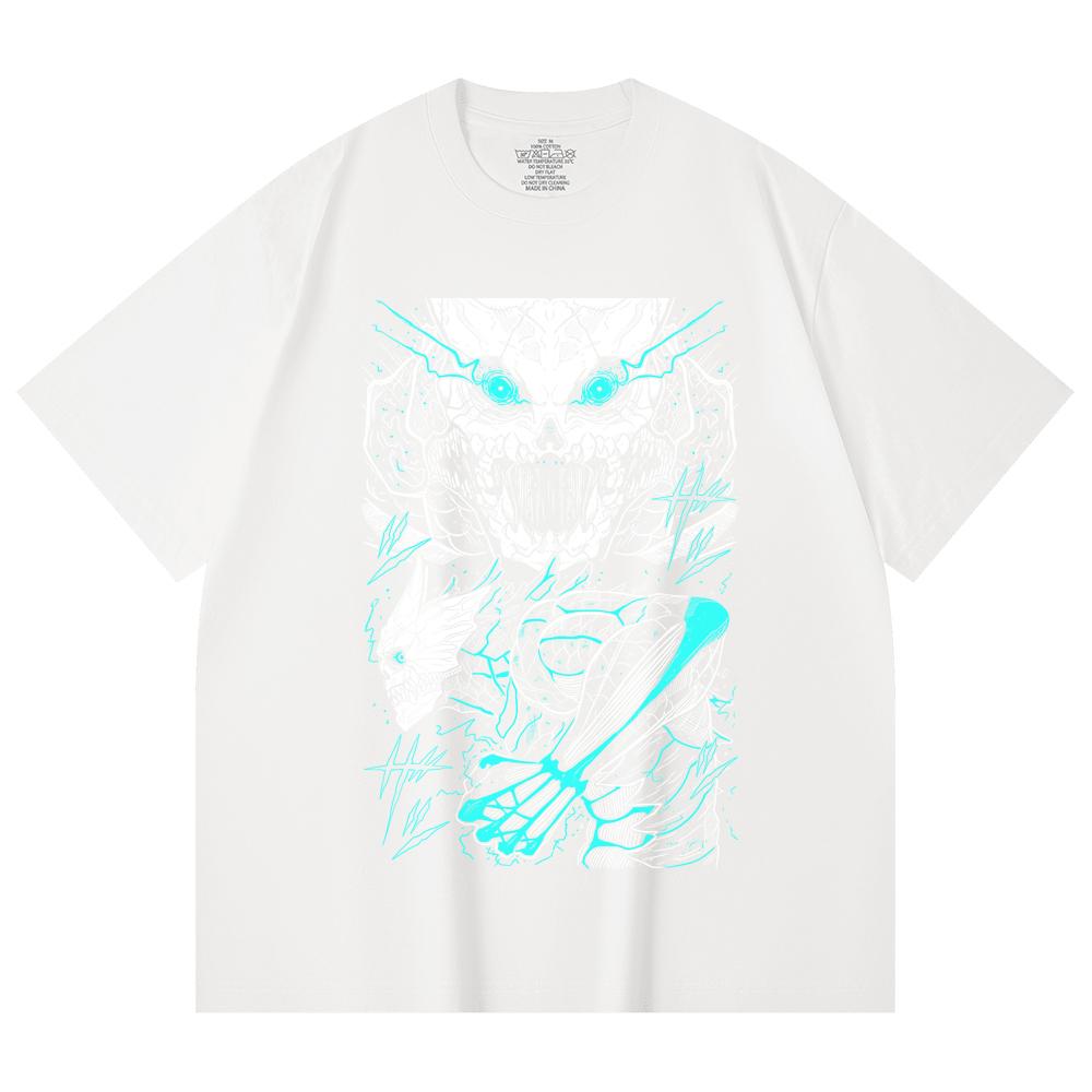 230 Gsm 100% Cotton Kaiju No 8 V2 Print Unisex Heavy Cotton T Shirt