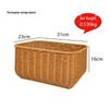 OLOEY Faux Rattan Storage & Picnic Basket