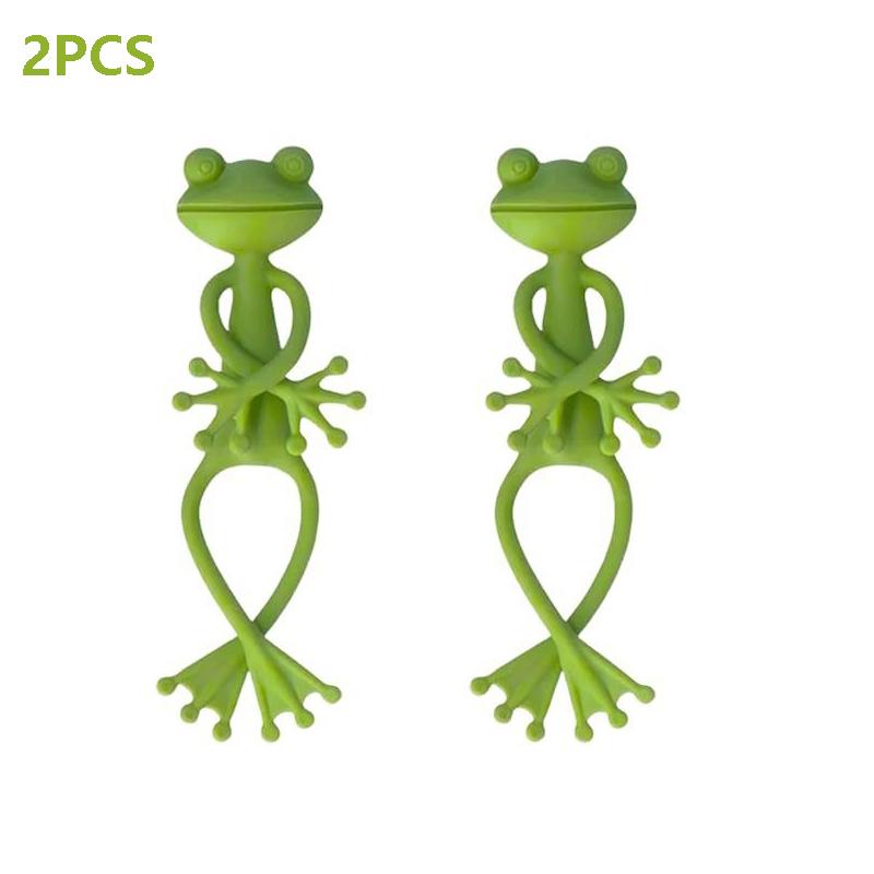 Creative Frog Plant Stand Cute Frog Flower Pot Hugger Plant Climbing Fixture Clips Planter Stake Decor Garden Climbing Branch
