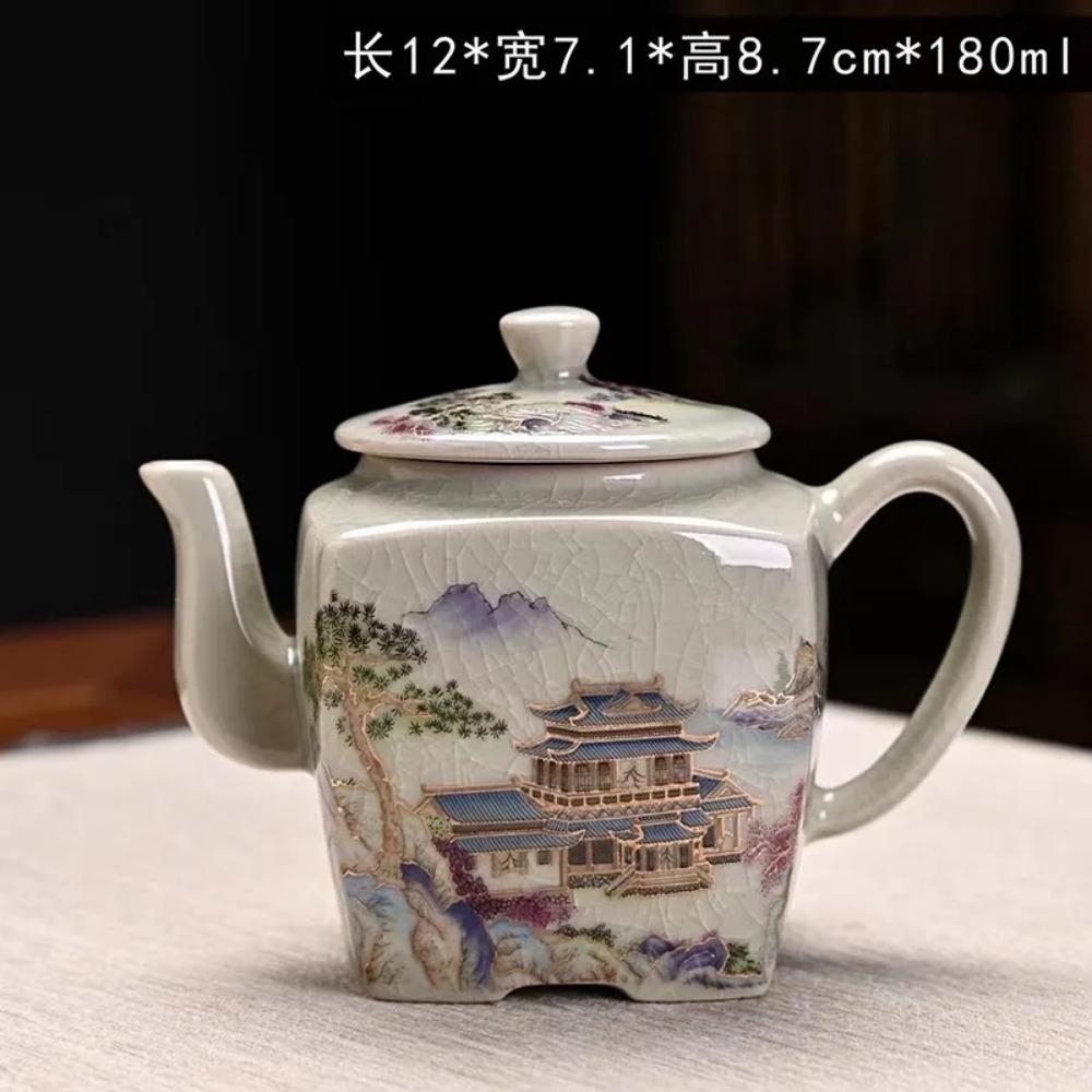 

Винтажный чайник Керамический чайник с драконом Домашний офис Кунг-фу Чайная посуда Набор чашек Китайский чайный заварник Чашки ручной работы