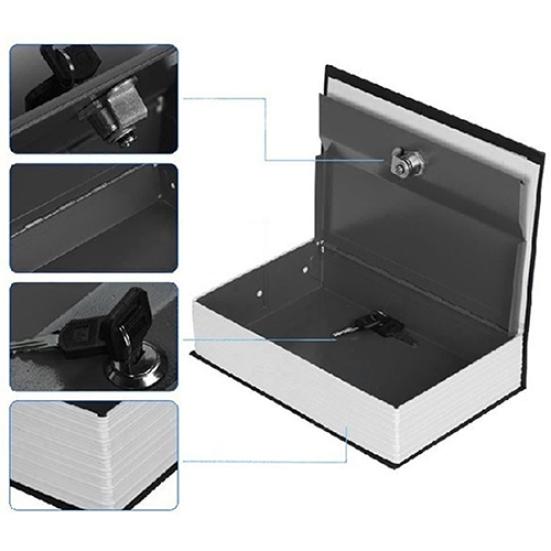Home Security Dictionary Book Cash Jewelry Valuables Safe Storage Key Lock Box