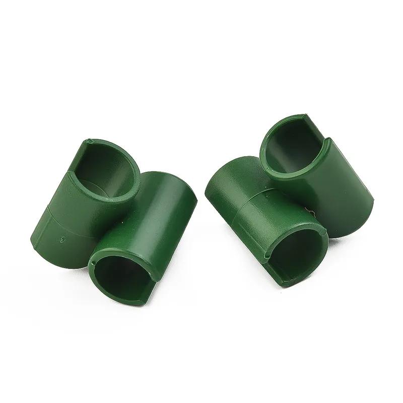 

50pcs Greenhouse Film Rod Clips - 11mm Plant Trellis Stake Connector for Sun Screen & Climbing Pergola 11mm