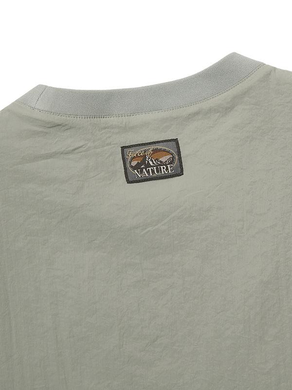BBC EARTH Utility Woven Round T-Shirt_Olive