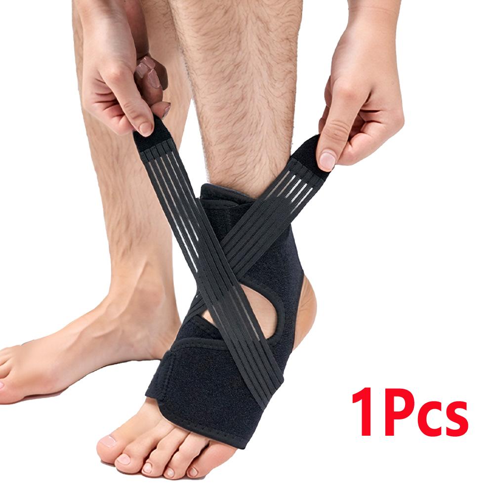 

1Pcs Sports Medicine Adjustable Ankle Brace For Men And Women, Ankle Stabilizer For Compression And Pain Relief Support