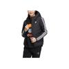 Adidas Neo Logo Print Side Shoulder Triple Design Zip-Fit Daunenjacke Unisex Oberbekleidung Schwarz HN4793
