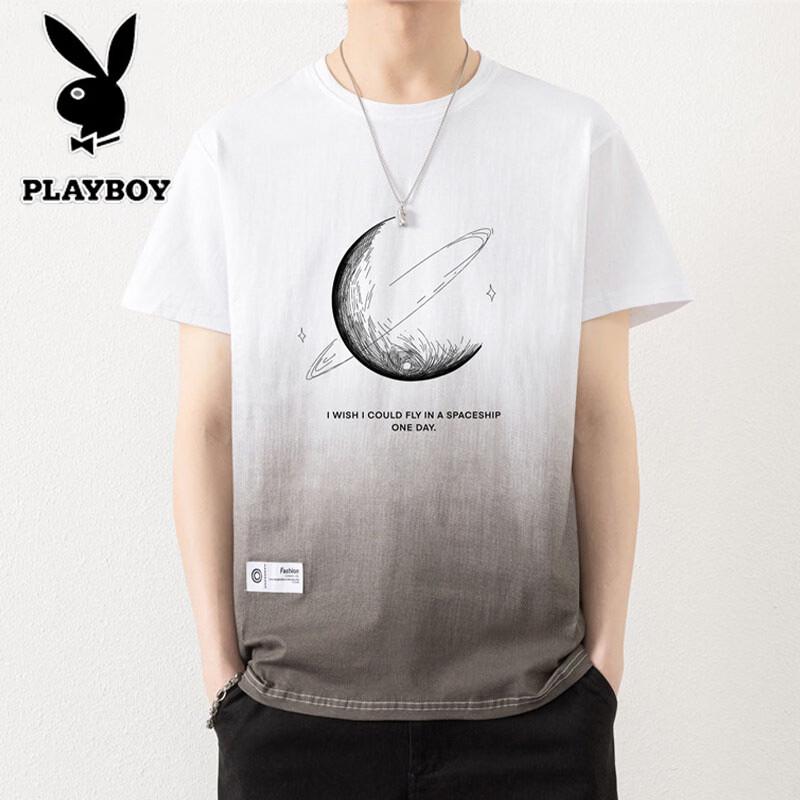 PLAYBOY Men's Casual Short Sleeve T-Shirt