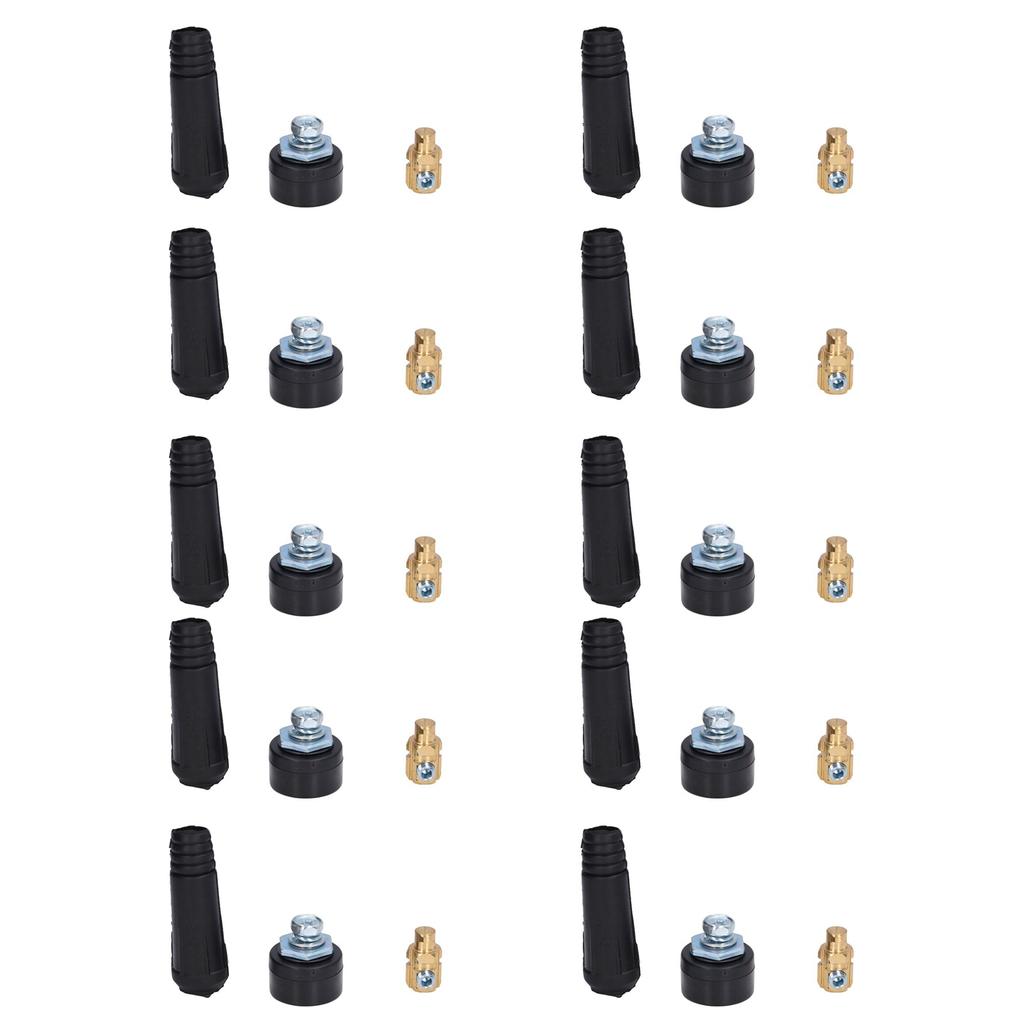 10 Satz WIG Schweißkabel Panelstecker Buchse Schnellkupplungsadapter 1025 EU Stil