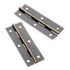 8Pcs Folding Butt Hinges Antique Bronze Metal Hinge for Doors Windows Furniture Cabinet Cupboard Wood Boxes with Screws