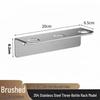 304 Stainless Steel Wall-Mount Shampoo and Shower Gel Dispenser Holder