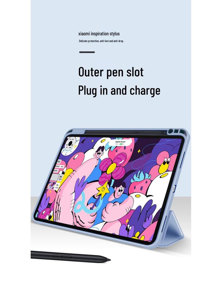 Xiaomi Pad 7 Tok 6/6S Pro 11.2'' Toll tartóval és 5/5 Pro 12.4'' Héj, Teljes lefedettség