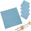 Large Cleaning Cloths, Set of 5, for Musical Instruments, Double-Sided, Removes Dirt and Prevents Scratches (Blue)