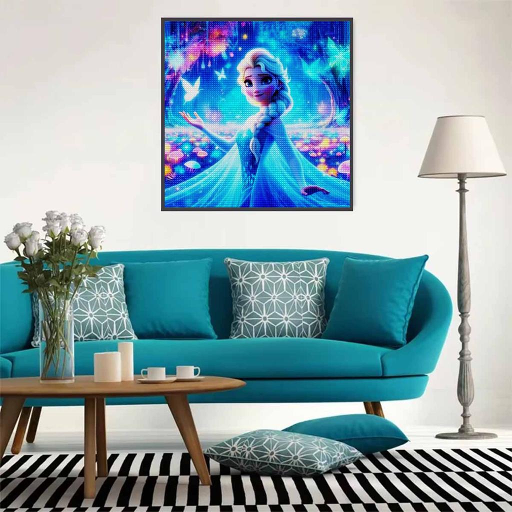 5D DIY Diamond Painting Decorative Beautiful Princess Full Round Drill Scenery Diamond Embroidery Cross Stitch Kits Home Decor Gift