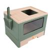 Enclosed Litter Box Foldable Top Entry Drawer Type Prevent Splashing Cat Toilet Box for Adult Cat Kitten